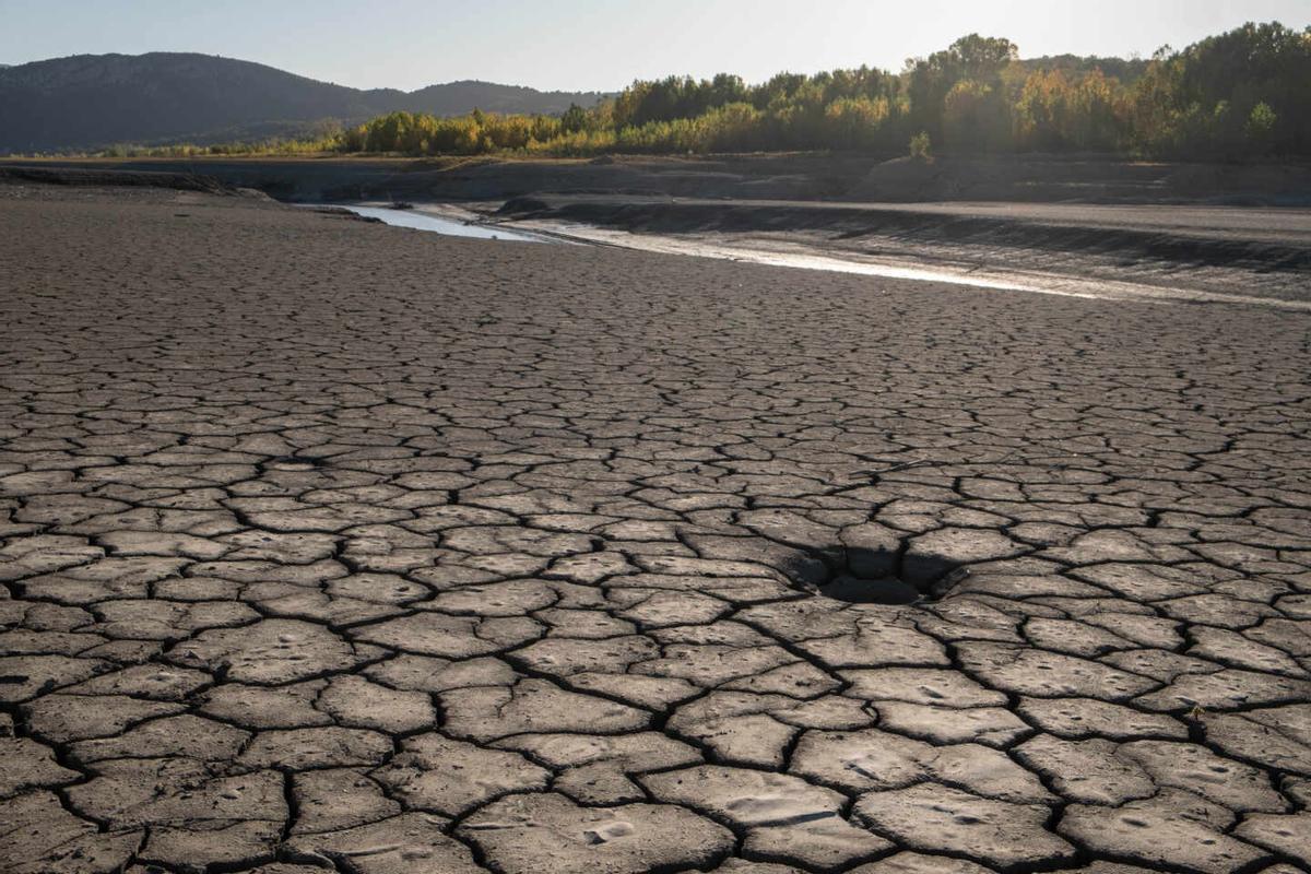 Terreno afectado por la sequía en Aragón