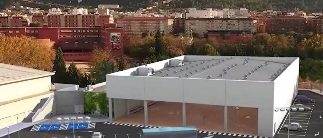 Simulación del nuevo pabellón de Xàtiva. | LEVANTE-EMV