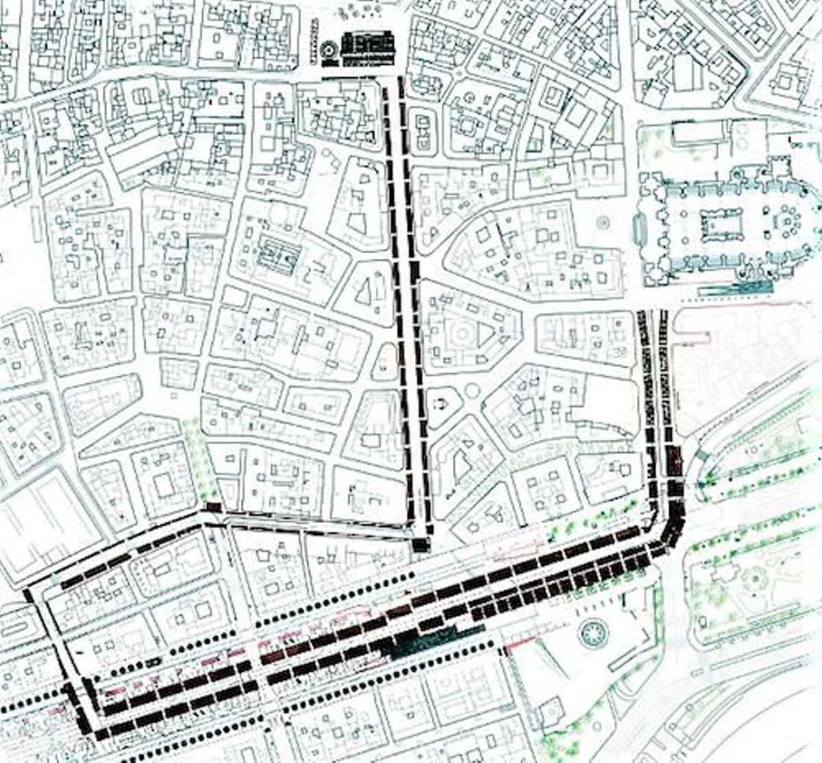 Imagen del mapa del nuevo recorrido.