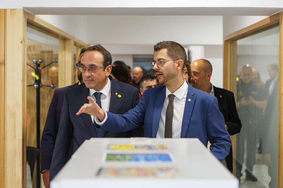 Rull i Hernández durant la inauguració de les obres de rehabilitació