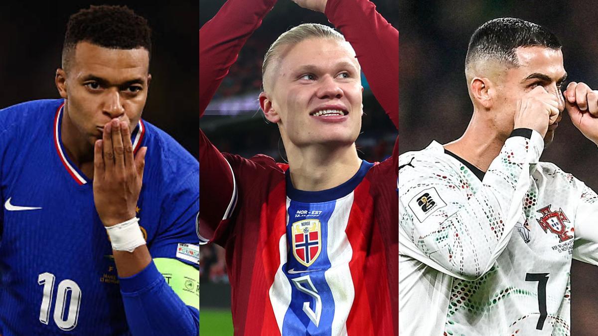 Felicidad para Mbappé y Haaland; frustración para Cristiano