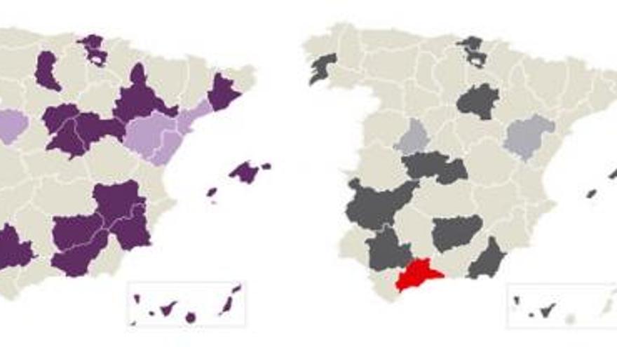 Dónde ganan y dónde pierden escaños los principales partidos según la encuesta del CIS