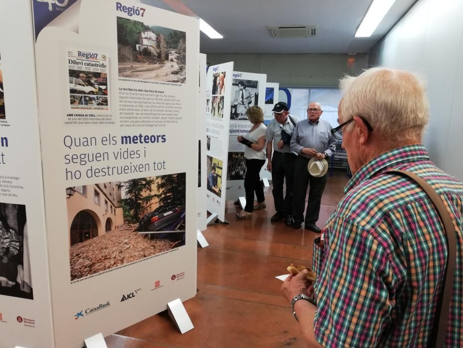 Exposició commemorativa dels 40 anys de Regió7 a Berga