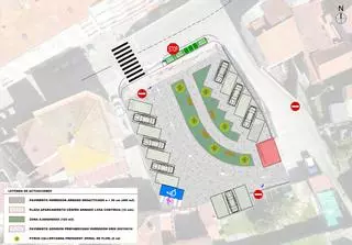 Así quedará, tras la reforma, la plaza de Cantodarea, en Marín