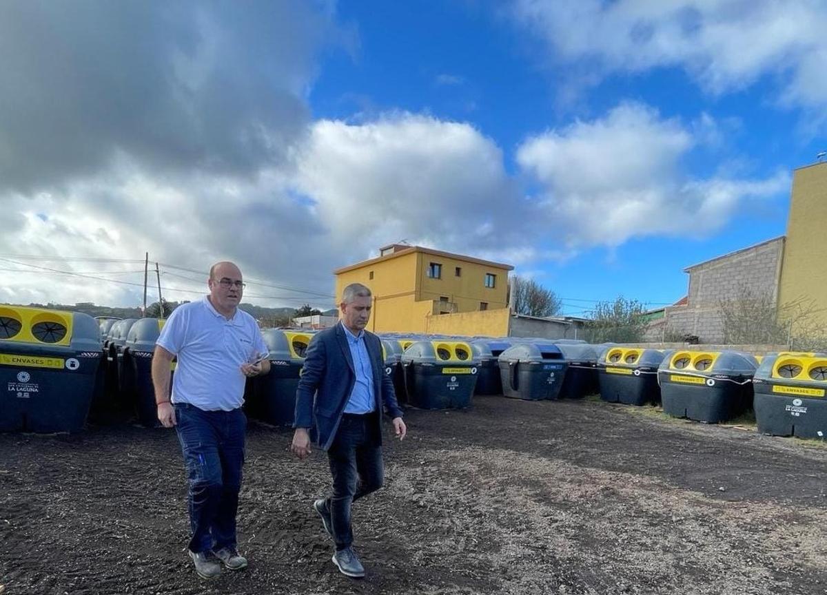 La localidad lagunera, una de la que más avanza en reciclaje de Canarias.