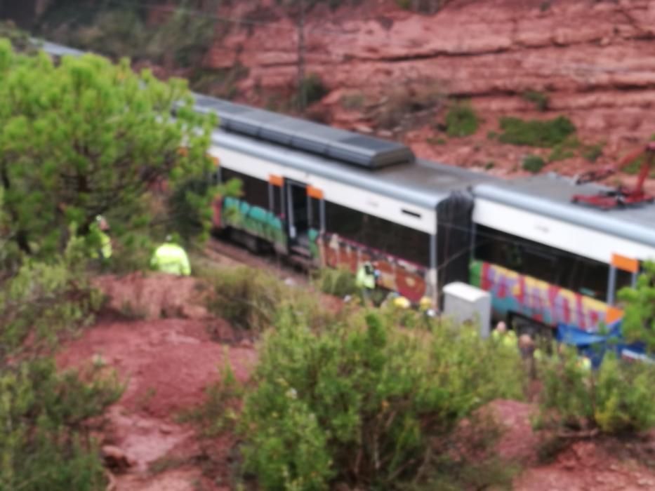 Un tren descarrila a Vacarisses