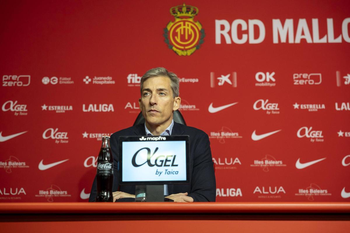 Alfonso Díaz, durante la rueda de prensa de este miércoles en Son Moix.