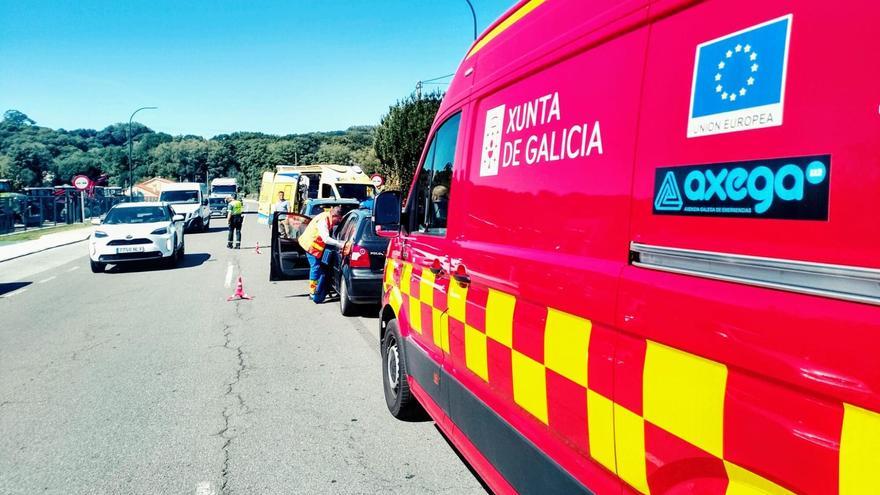 Un herido tras colisionar dos coches en Filgueira