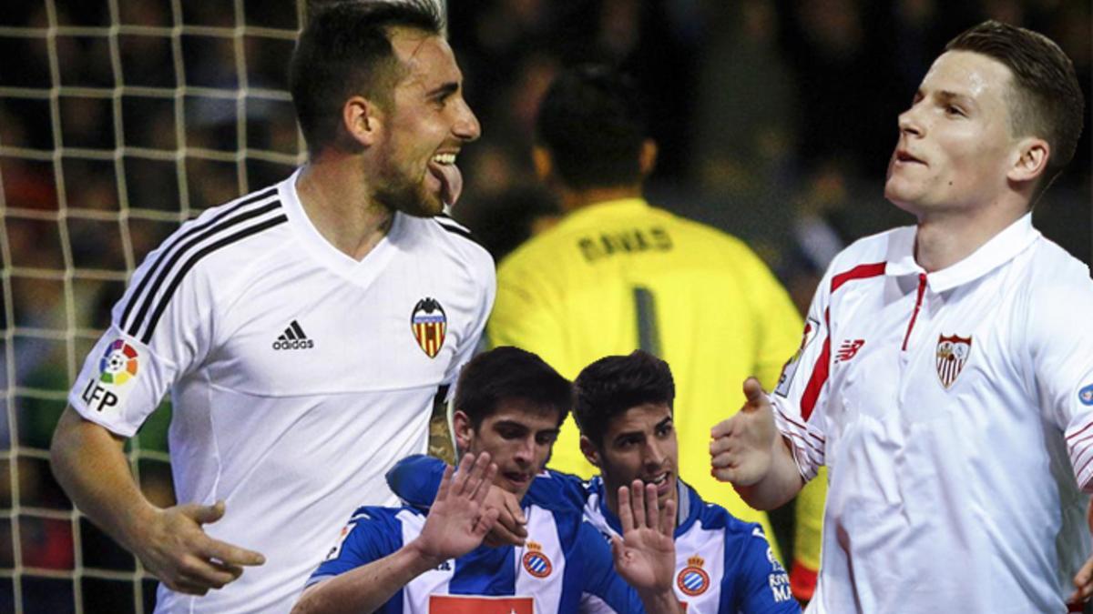 Sevilla, Valencia y Espanyol amenazan el doblete del Barça
