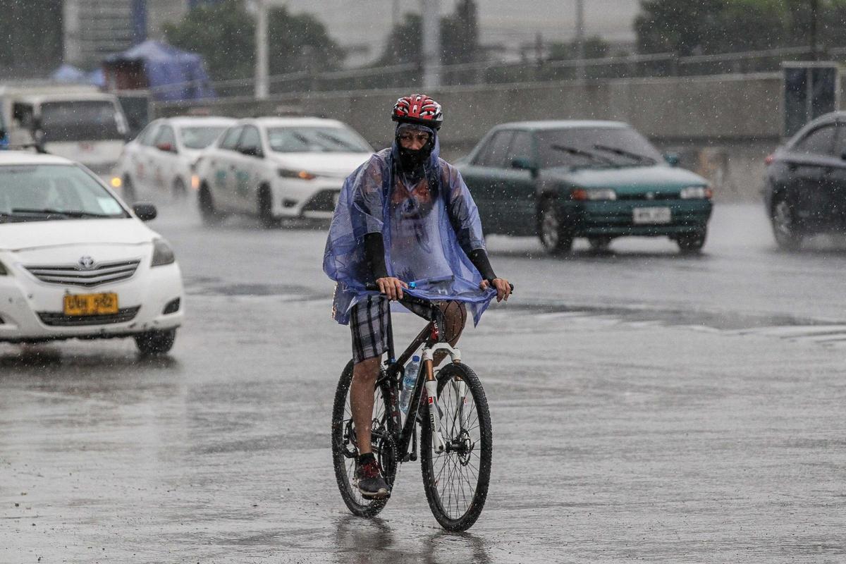 Imagen de archivo de las fuertes lluvias en Filipinas.
