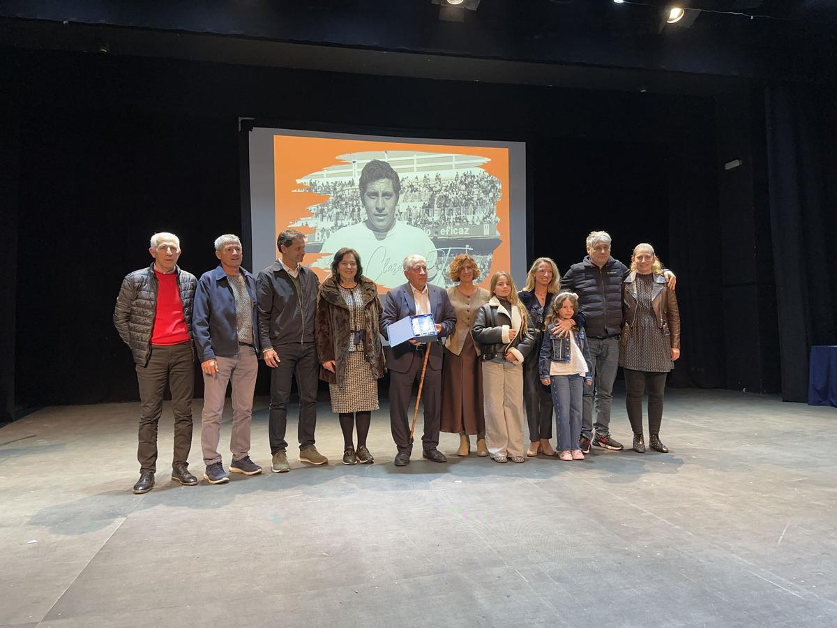 Pepe Claramunt y su familia durante la gala.