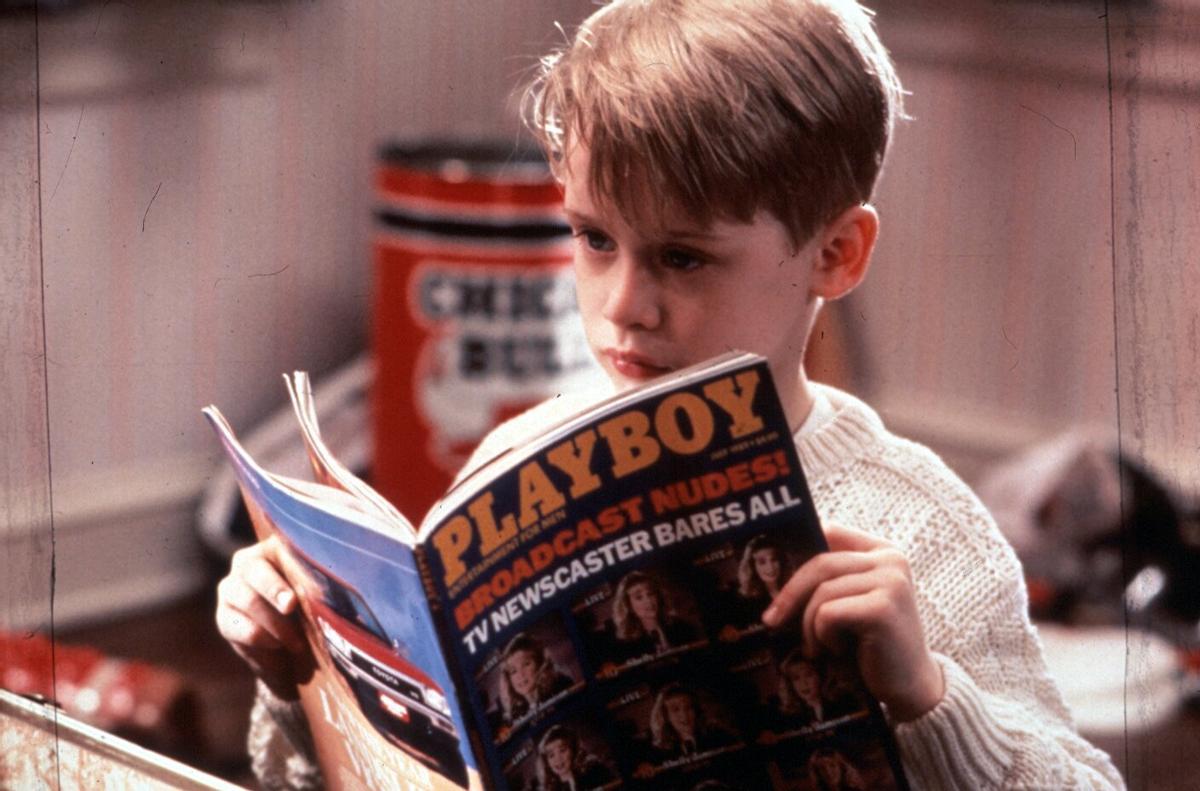 Macaulay Culkin, en una escena de 'Solo en casa' cuando tenía apenas nueve años.