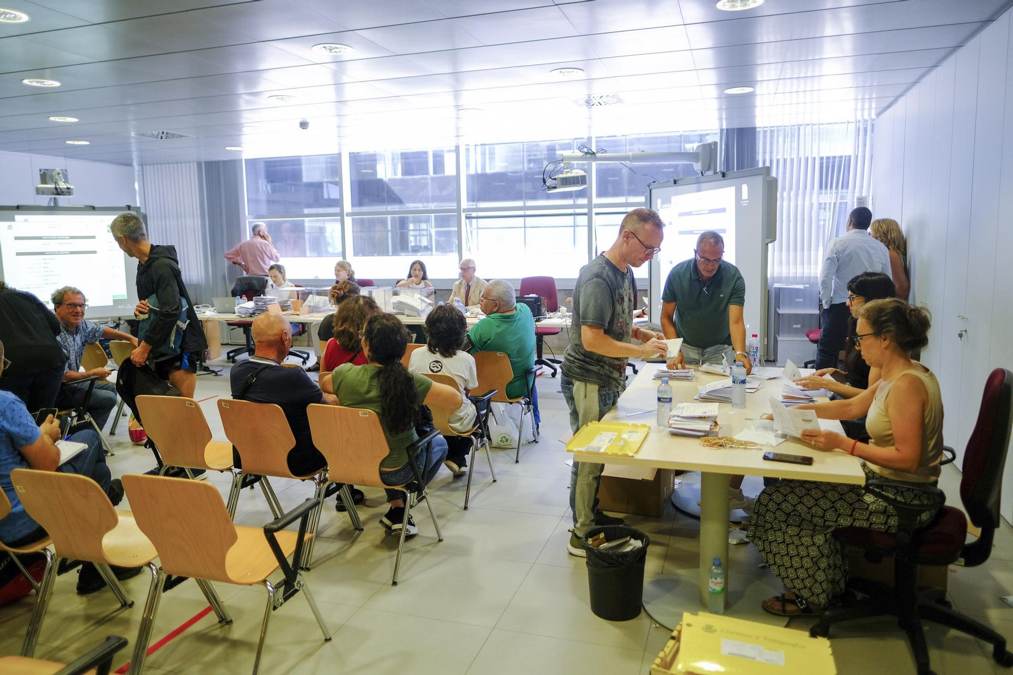 Recuento del voto migrante en la Junta Electoral de Las Palmas
