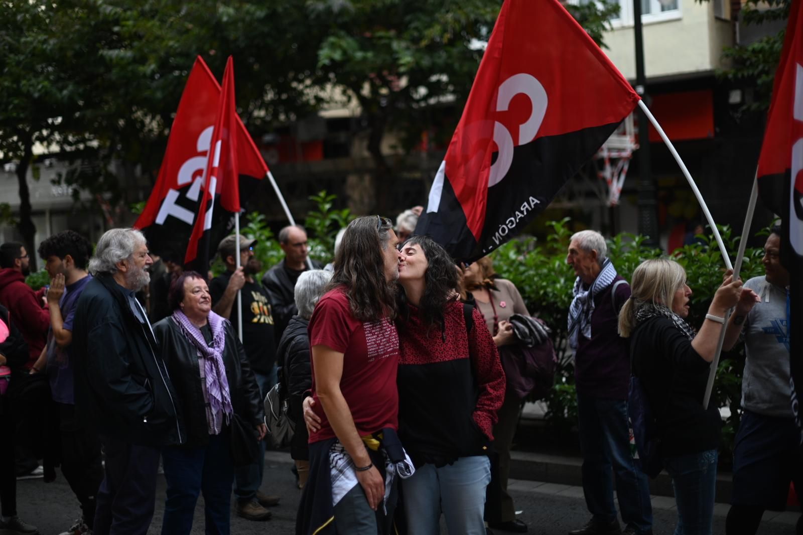 Manifestación en apoyo a los 6 de Zaragoza