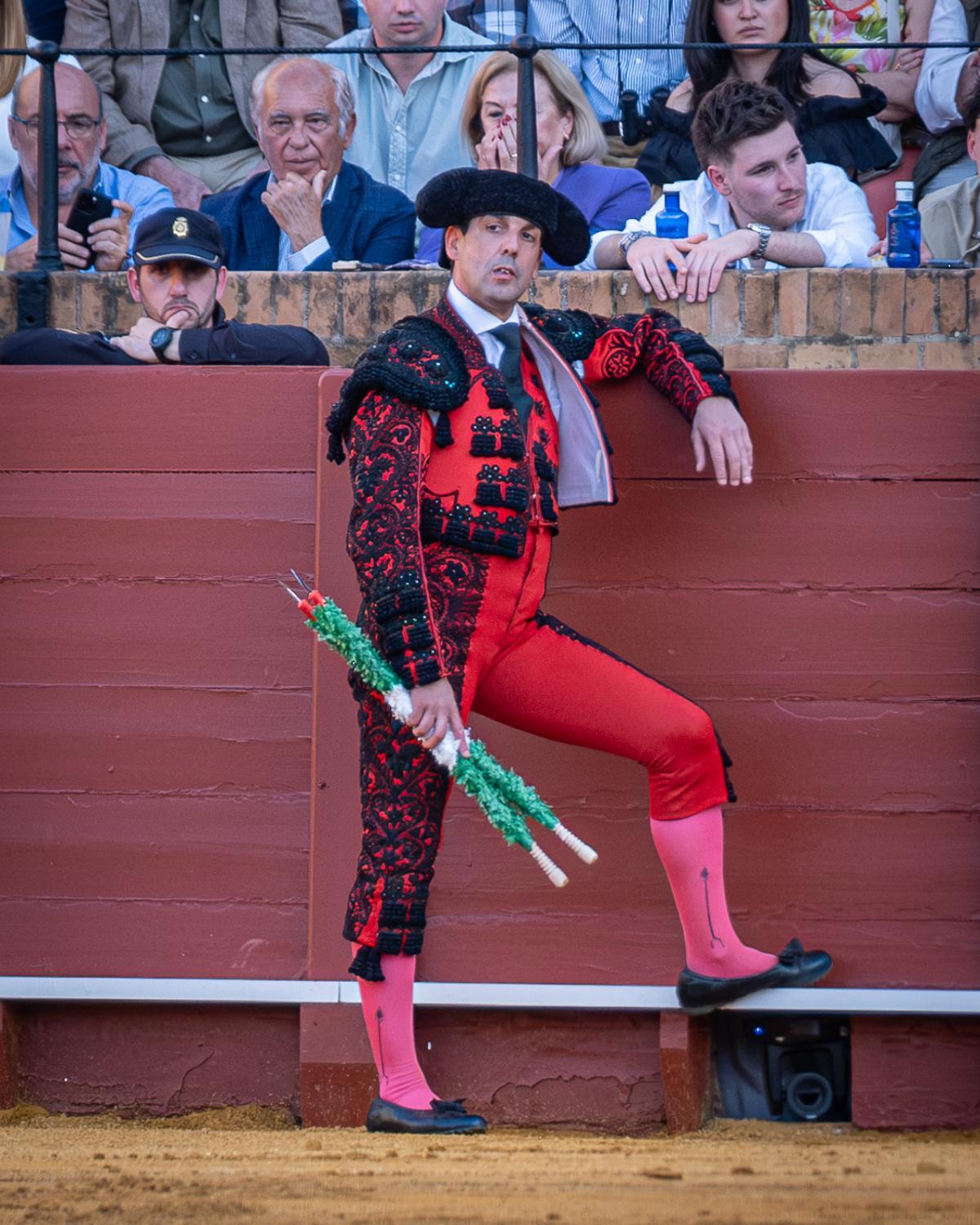 David Pacheco, esperando su turno.