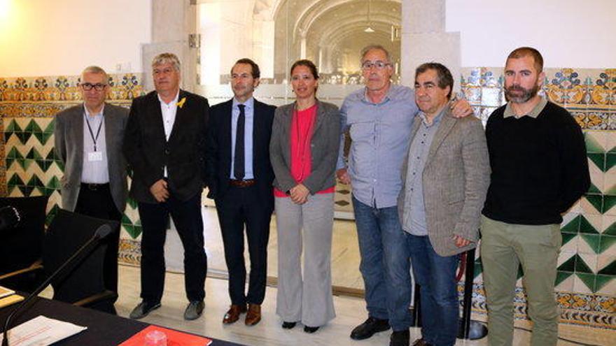 Representants del sector de la restauració a Girona i la Generalitat