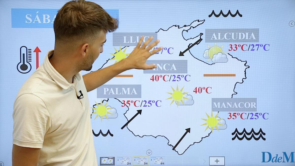 El tiempo del fin de semana en Mallorca: El mercurio podría llegar a los 40°C en Mallorca