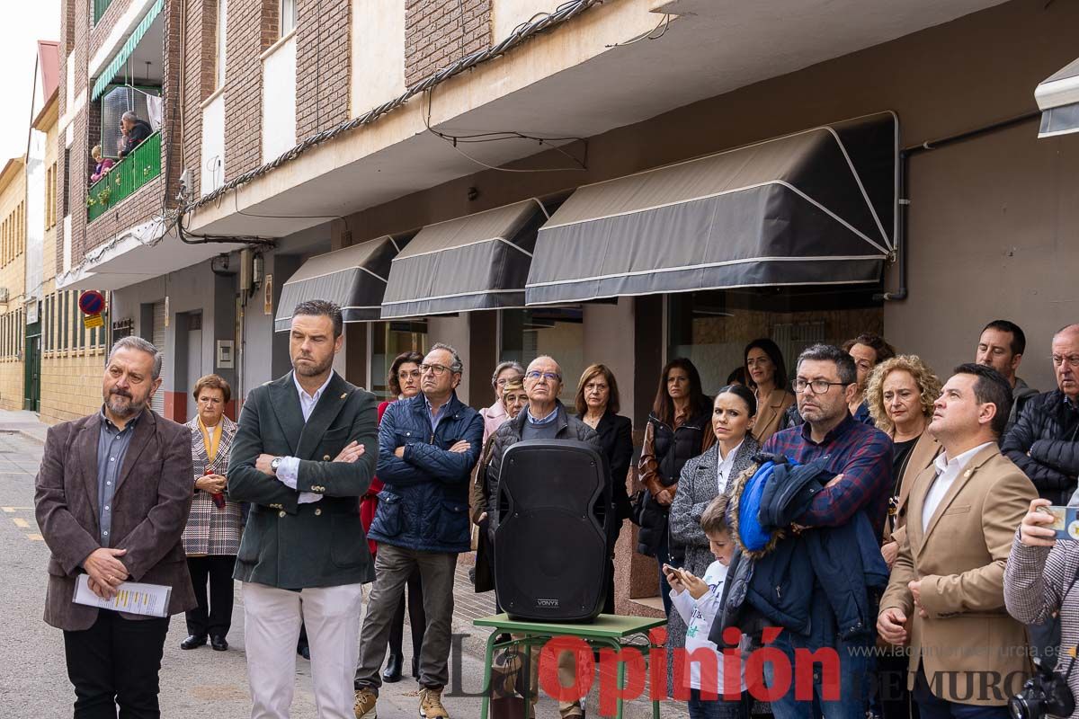 Una calle en Caravaca recuerda al profesor Juan Antonio Giménez Ramírez