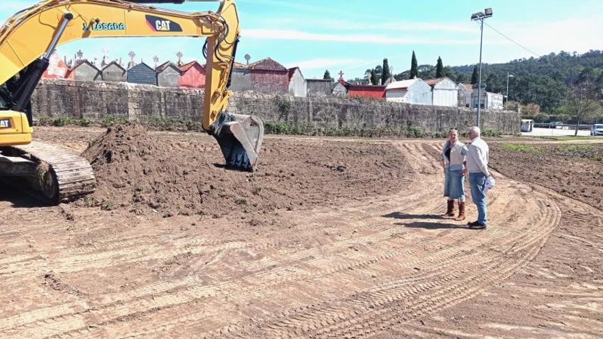 Poio comienza la ampliación del cementerio de San Xoán