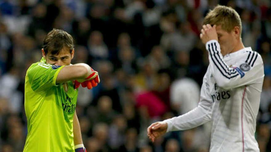 Casillas, portero del Madrid, el pasado martes en el Bernabéu.