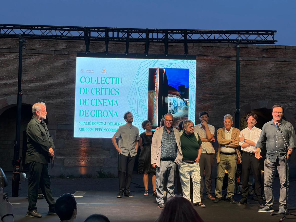 Un moment de l'acte d'entrega del guardó