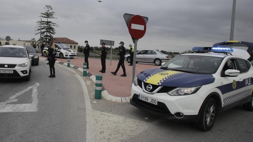 Control policial en Elche