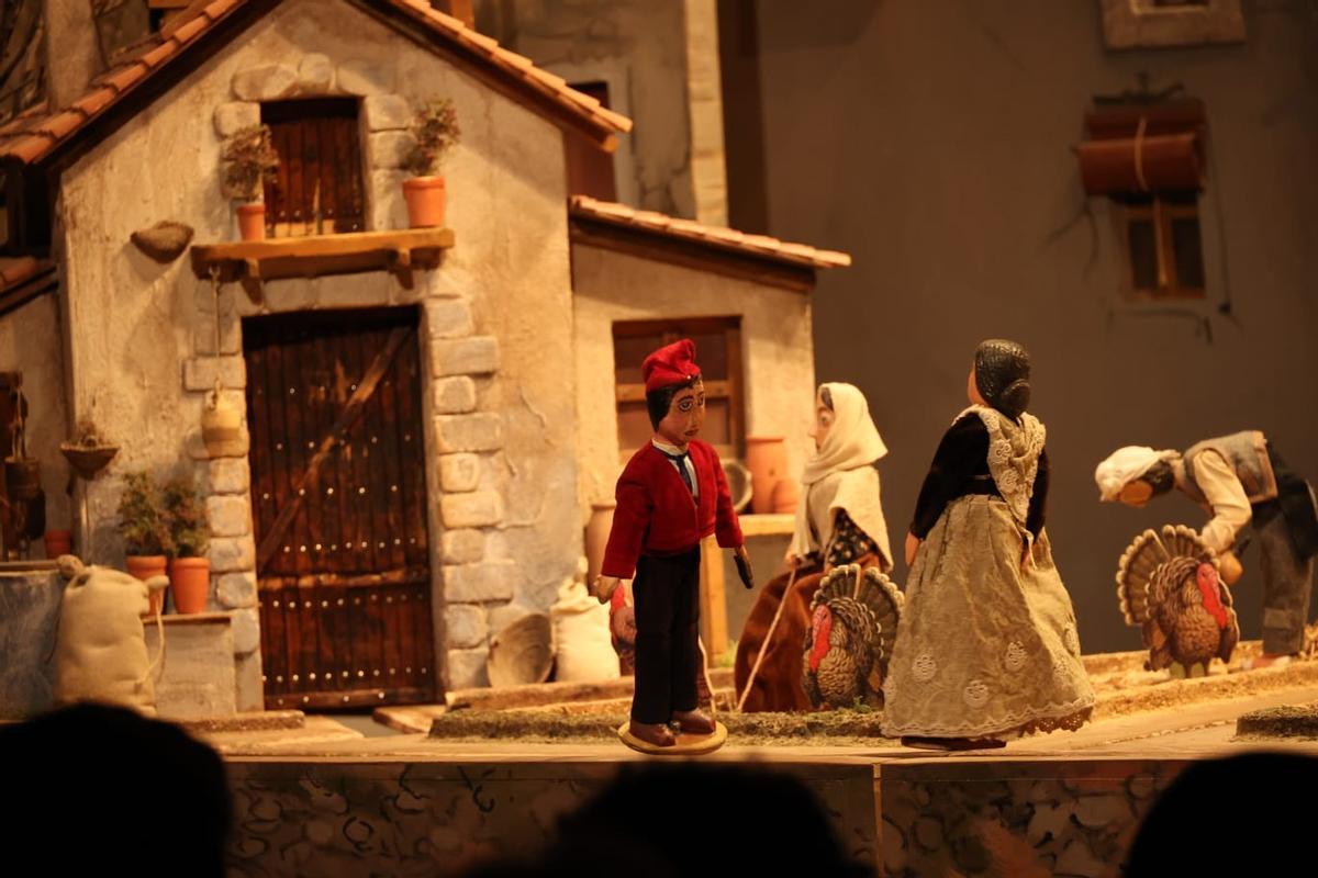 Un momento de la representación de este viernes del Tirisiti