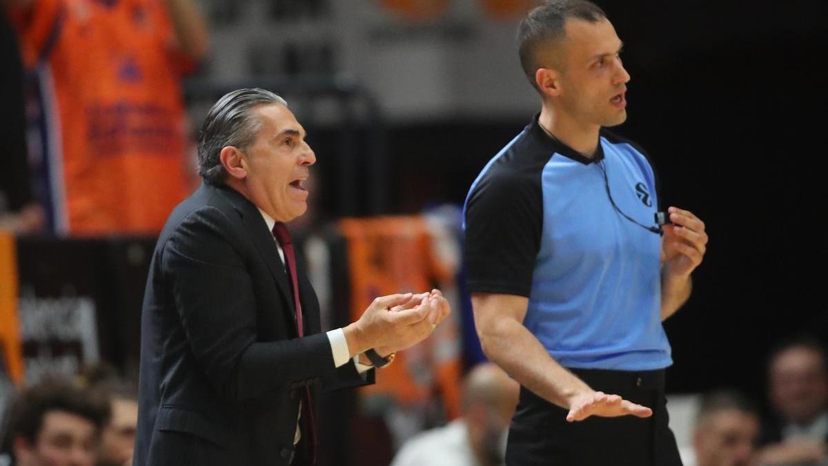 Sergio Scariolo, en la última visita de la Virtus Bolonia a La Fonteta