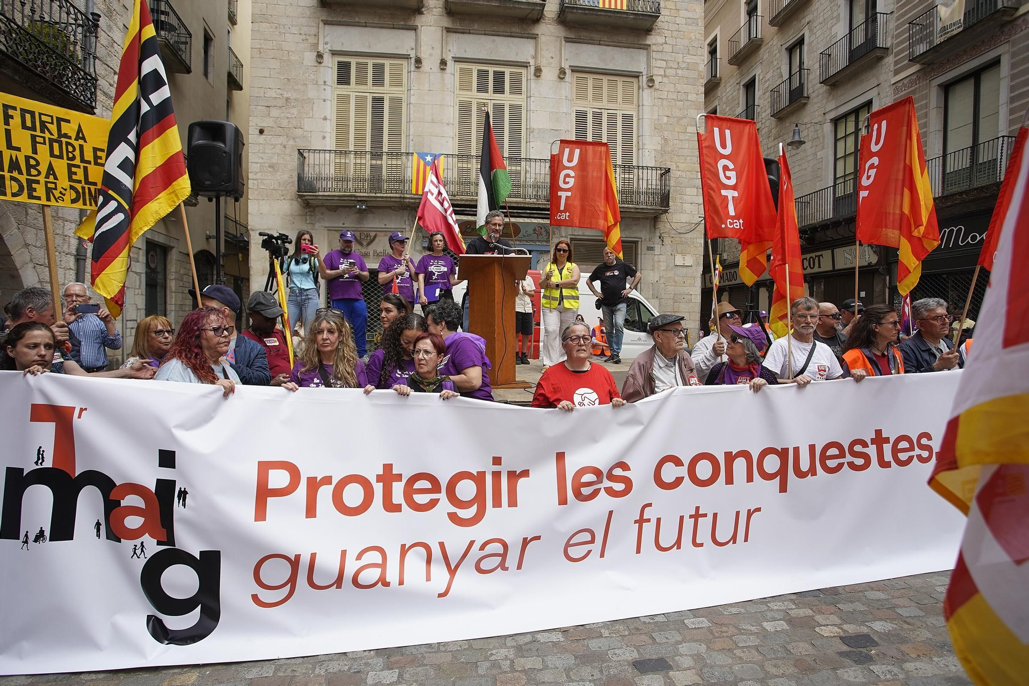 El sindicalisme gironí reclama reduir la jornada i fenar els accidents laborals
