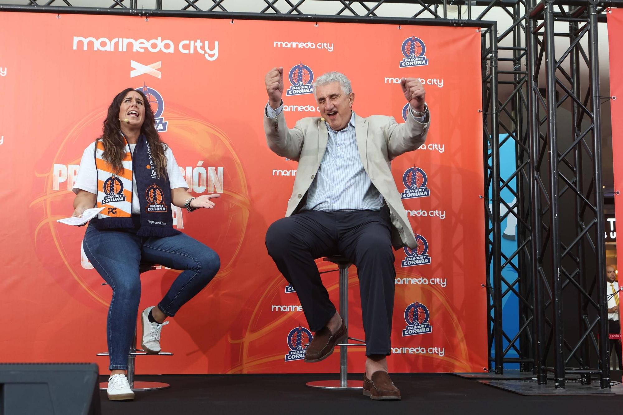 Presentación del equipo del Leyma Coruña en Marineda City