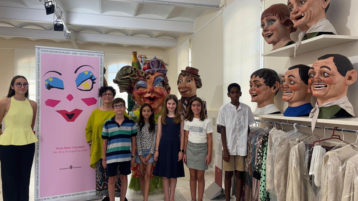 Membres del Consell dels Infants, aquest dimecres a la Casa de la Festa