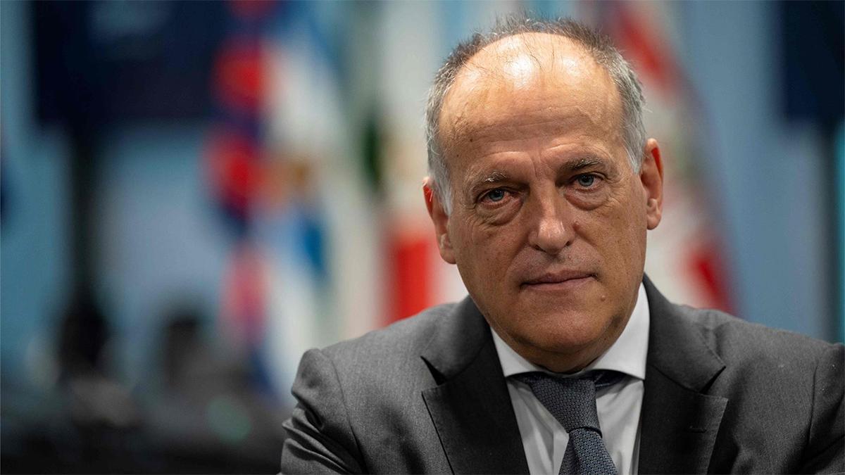 Javier Tebas, presidente de LaLiga y contrario a la creación de la Superliga