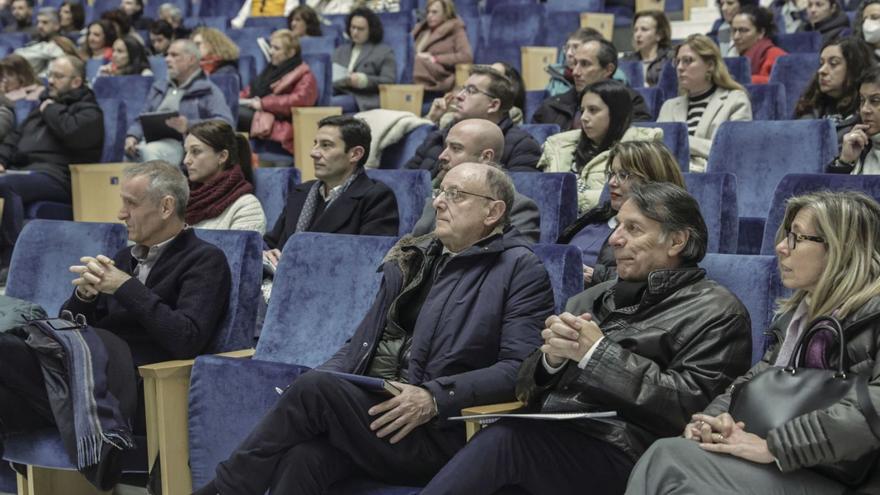 Asistentes a las jornadas, e el Calatrava de Oviedo.