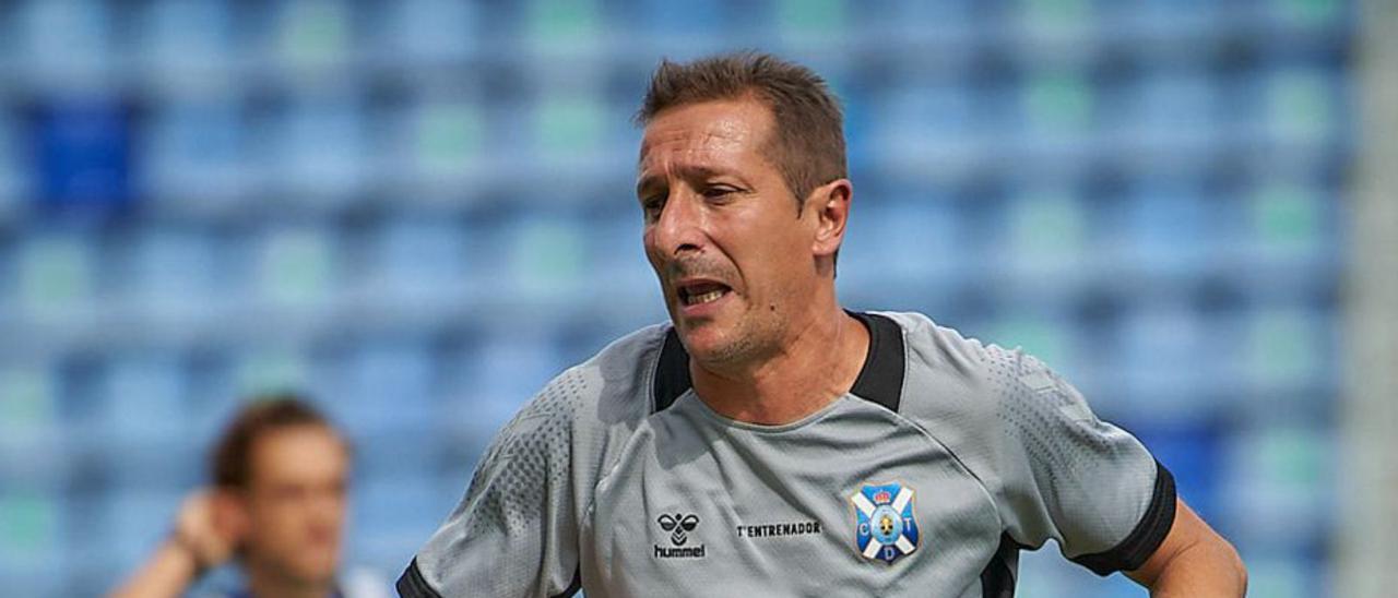 Ramis, durante el entrenamiento de ayer en el Heliodoro.