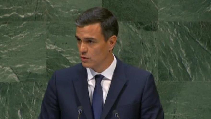 Sánchez alerta en la ONU contra los &#039;mensajes nacionalistas&#039;