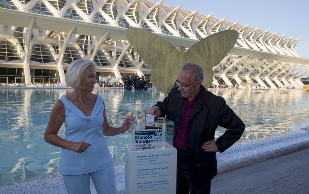 Presentación de las esculturas de Valdés en la Ciudad de las Artes y las Ciencias