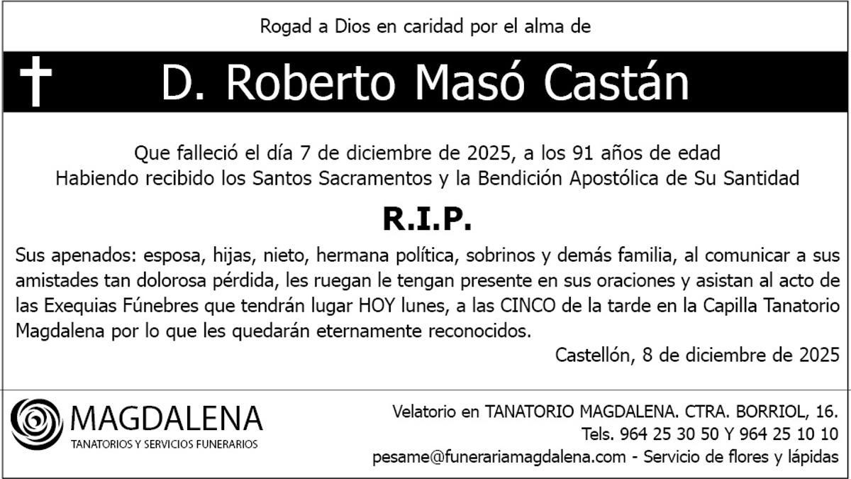 D. Roberto Masó Castán