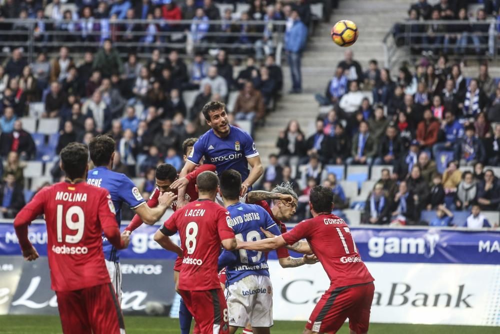 El partido entre el Real Oviedo y el Getafe, en imágenes