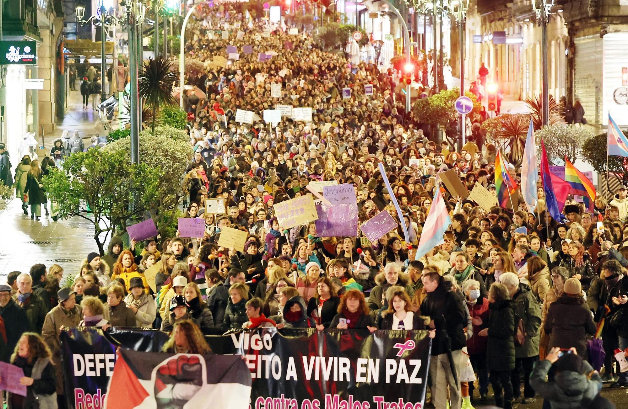 Las imágenes del 8M en Vigo