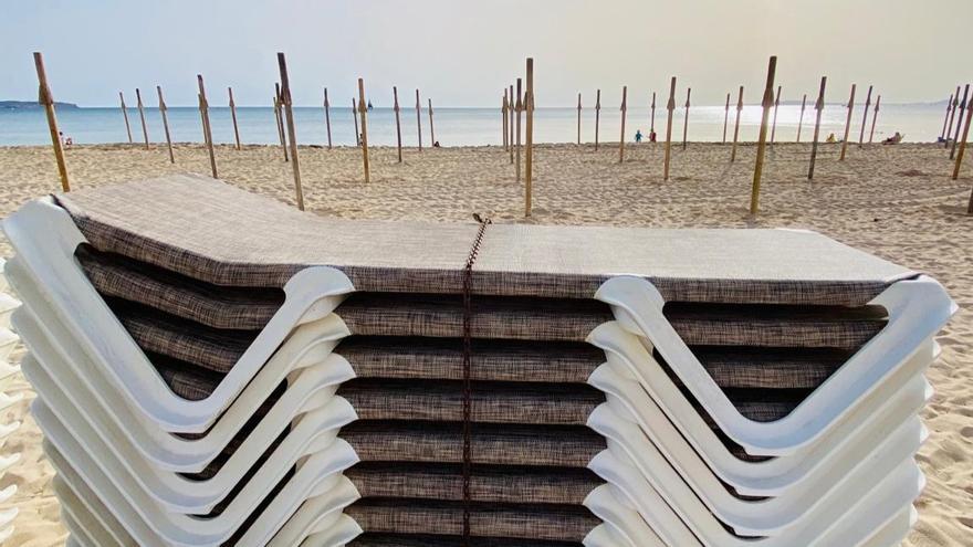 Bereit machen für die Mallorca-Urlauber – so sieht es gerade an der Playa de Palma aus