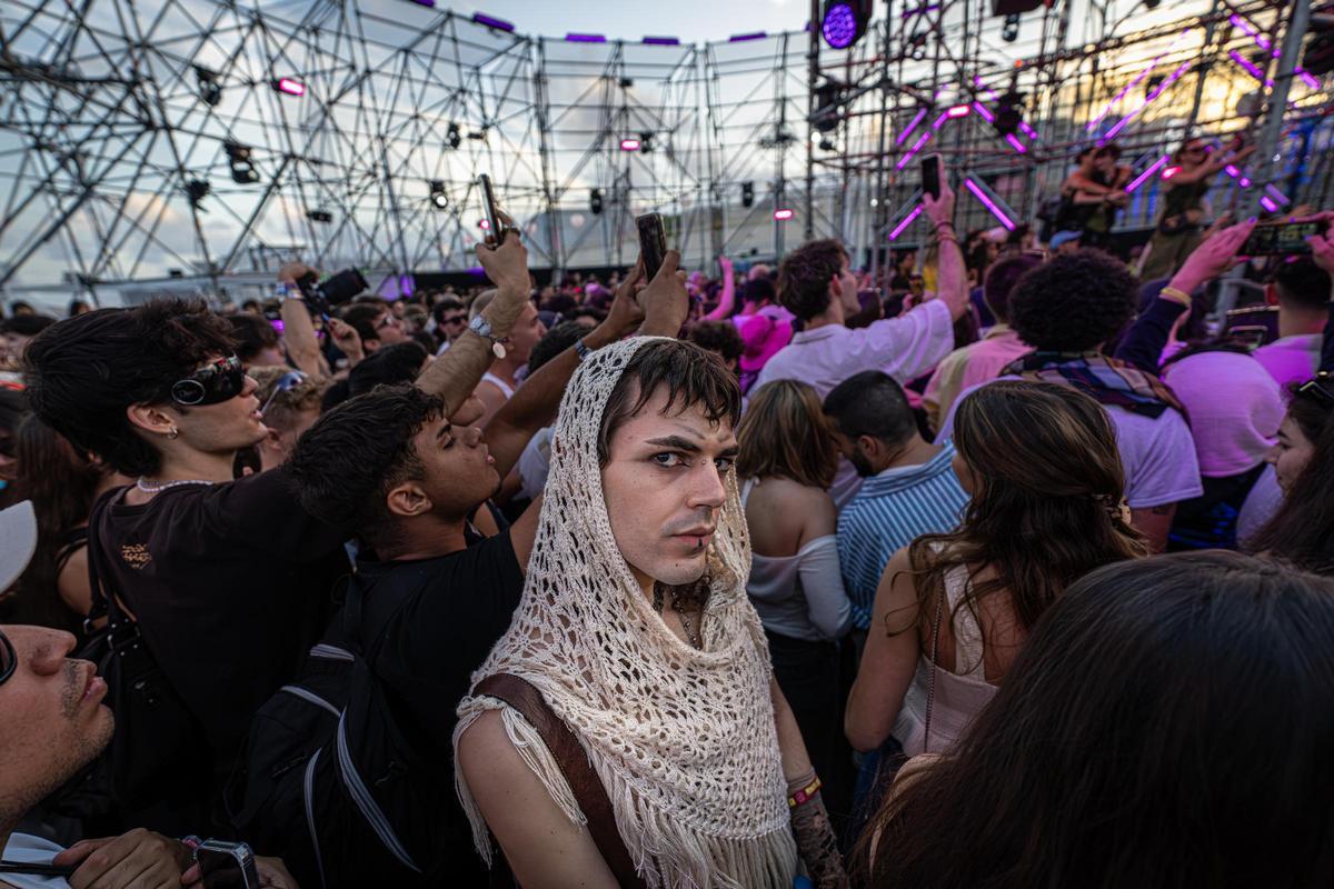 Actuación sorpresa de Ralphie Choo en la sala Bolier Room, durante la primera jornada del Primavera Sound 2024.