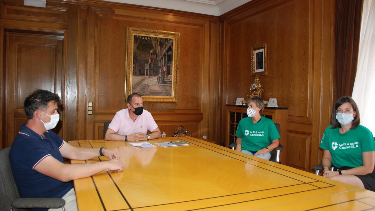 Reunión en la Diputación de Zamora con la Asociación de ELA Castilla y León