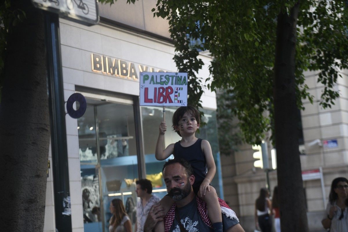 La manifestación de Murcia a favor de Gaza, en imágenes