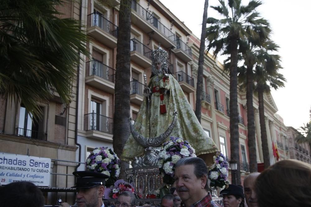 La Virgen de la Fuensanta vuelve a su santuario