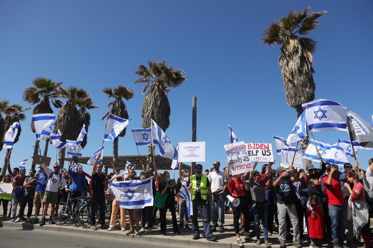 Protestas en Tel Aviv por la polémica reforma judicial del Gobierno de Netanyahu