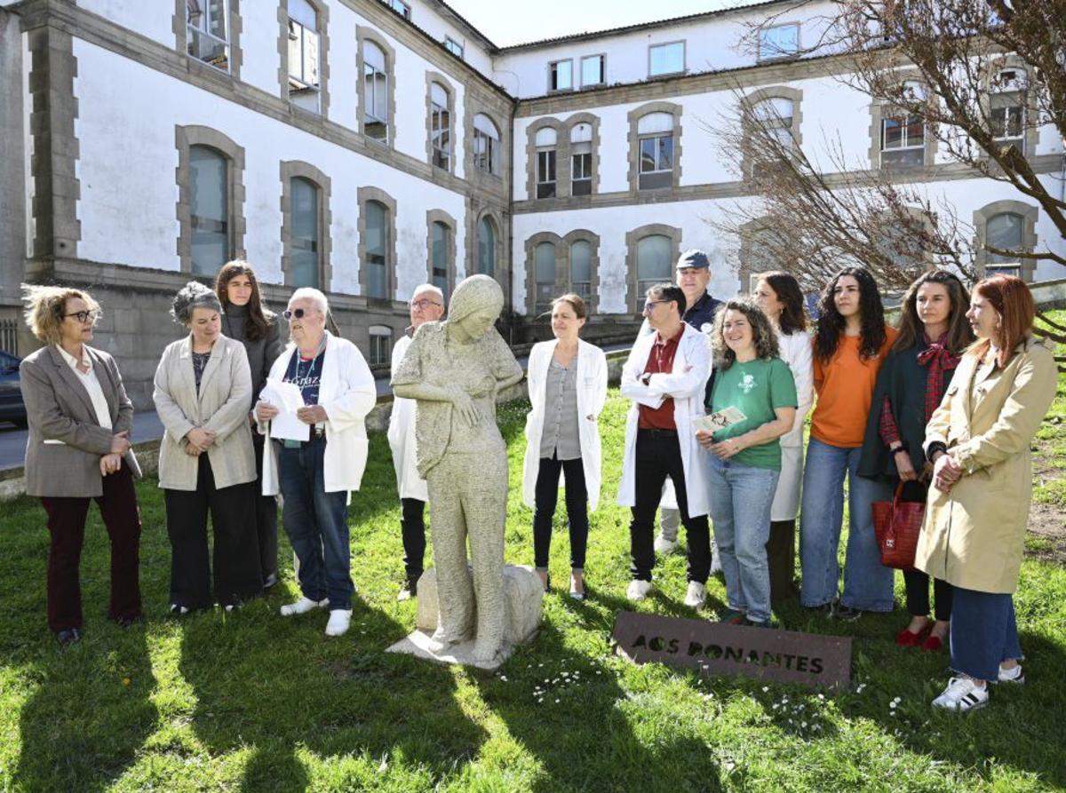 Acto ante el Hospital Provincial por el Día del Trasplante.
