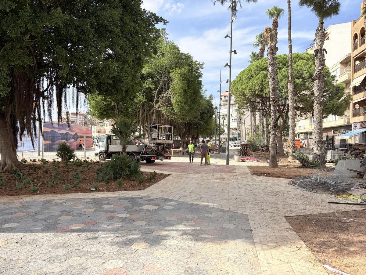 Superficie que antes ocupaba la avenida de la Libertad que se convierte en la zona con mayor arbolado de la zona peatonal