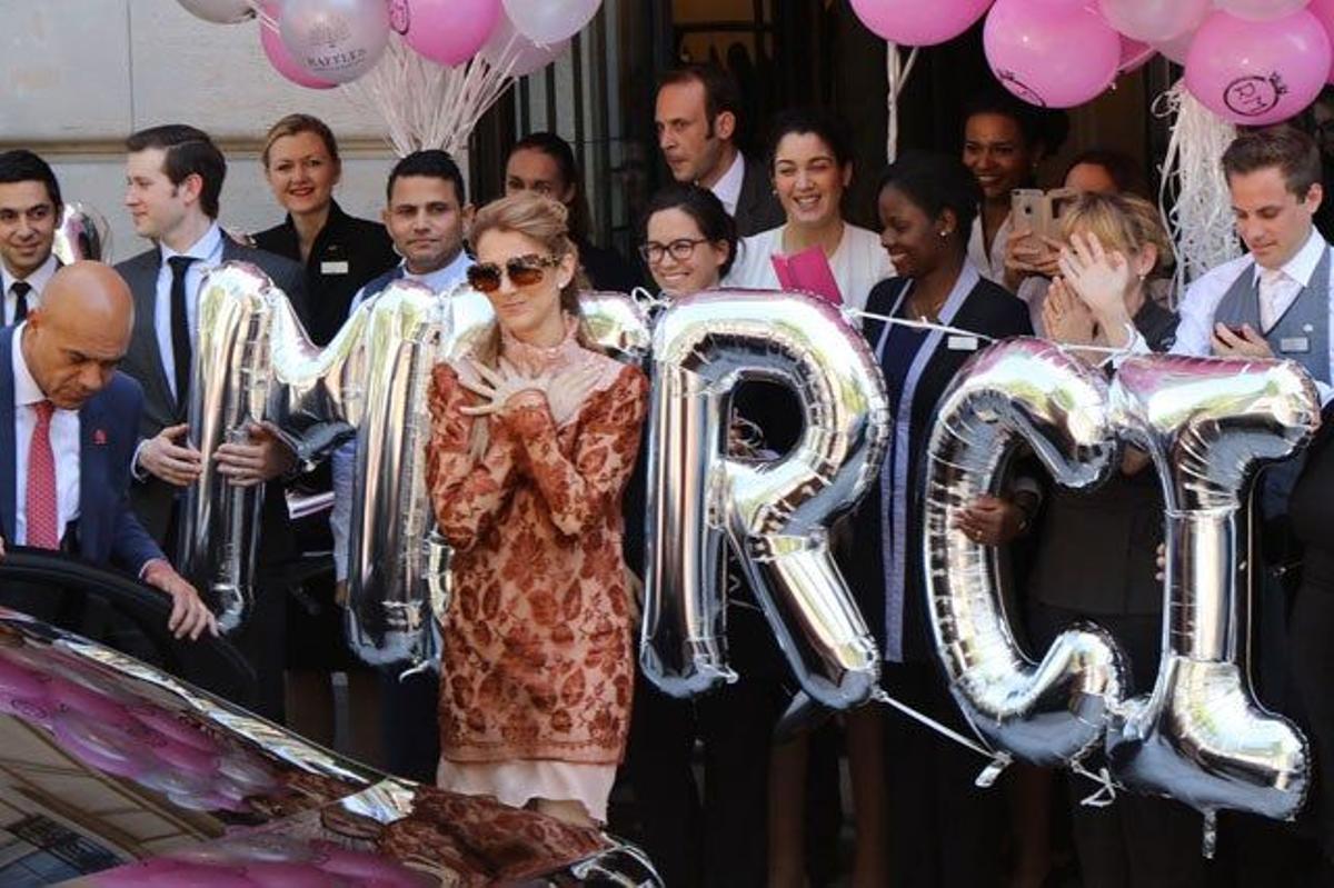 Céline Dion, despedida con mucho cariño de su hotel de París