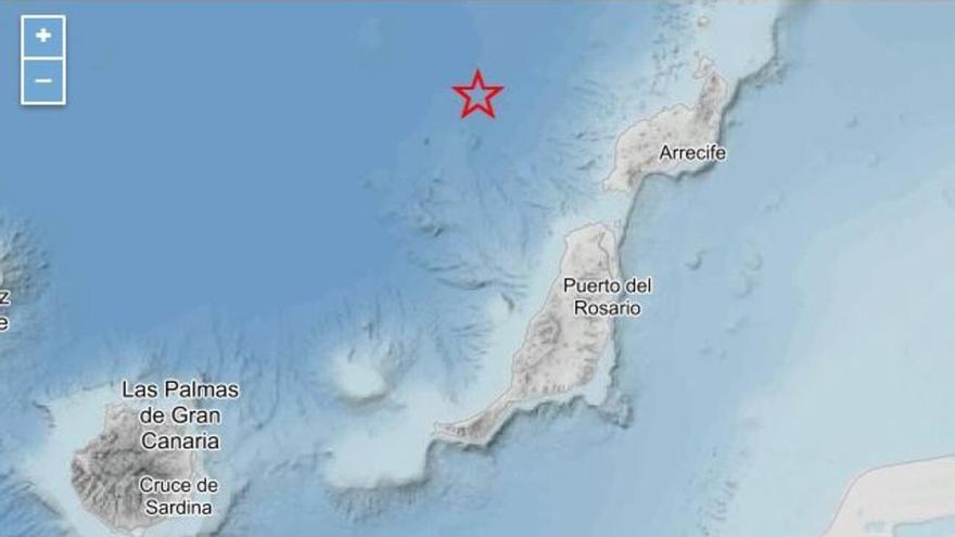 Un terremoto se registra este jueves al oeste de Lanzarote