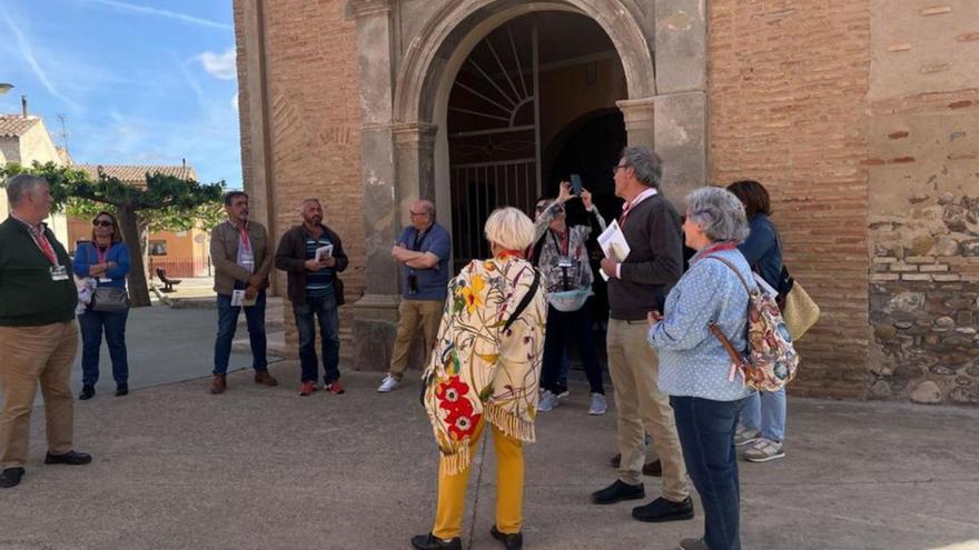 La visita del primer día finalizó viendo en Lucena de Jalón.  |